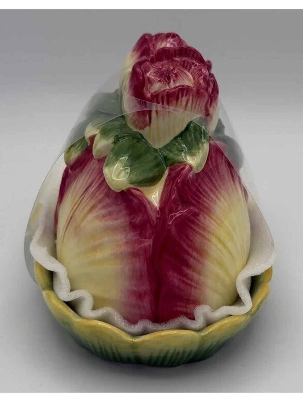 Corner Ruby Garden Collection Pink Flower Butter Dish – Botanical Ceramic
